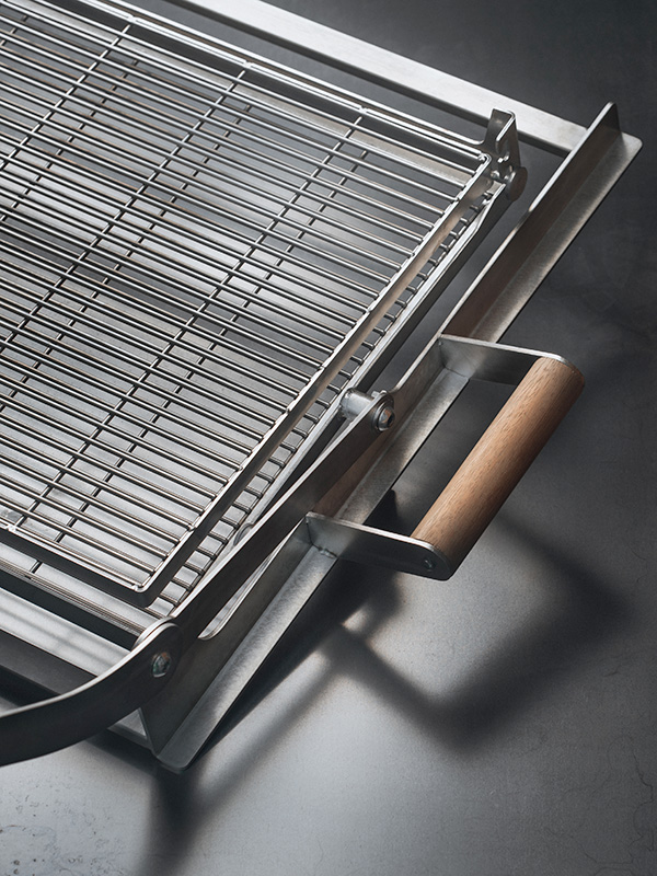 Grille de cuisson rotative pour le brasero OKA